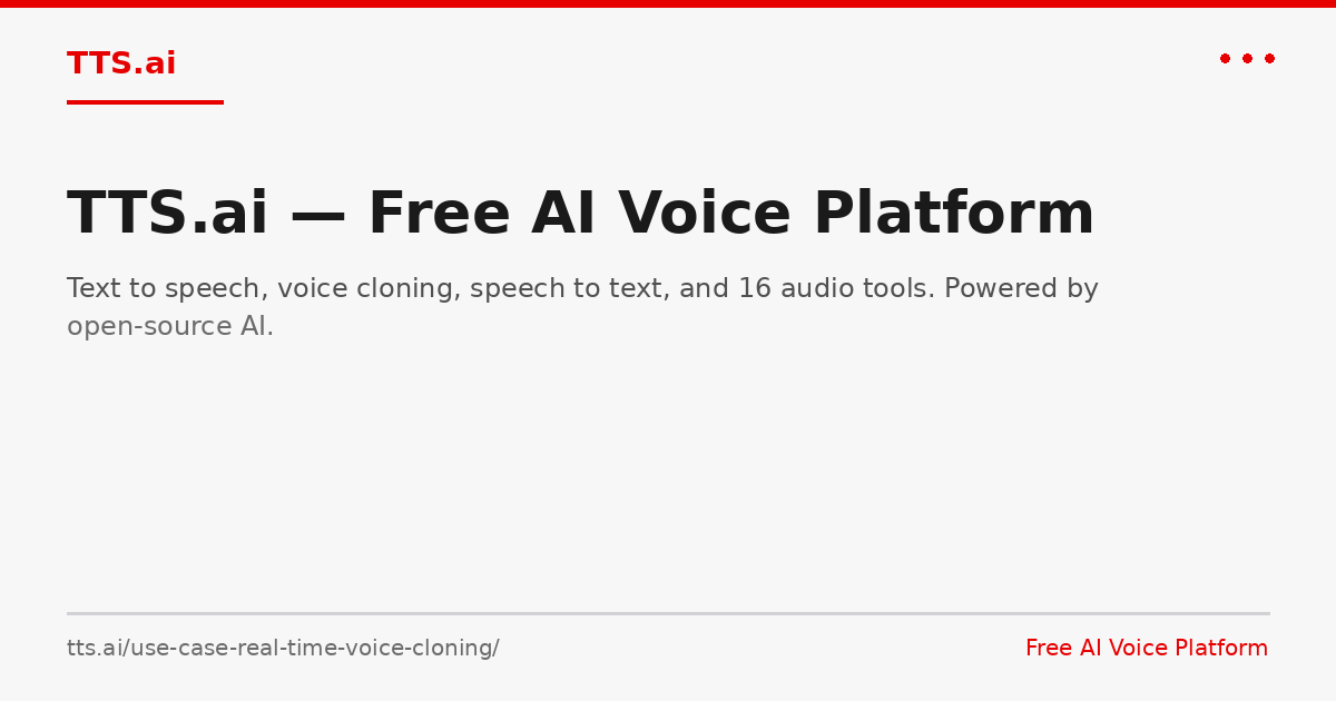 Tts Time. Sign Real-Time Voice Cloning — Clone Any Voice with 5 Seconds of Audio | TTS.ai